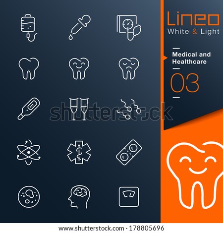 White & Light Medical and Healthcare outline icons White & Light Medical and Healthcare outline icons