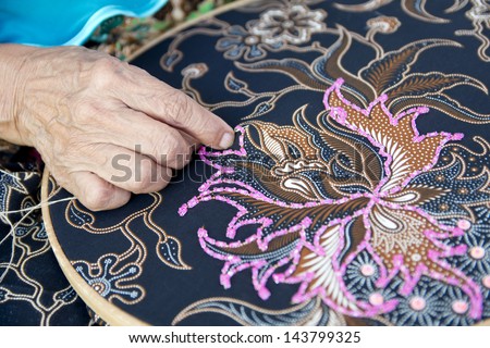 Embroidery Indonesia Batik