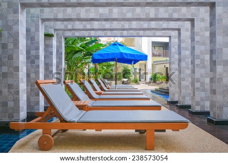 pool chair for relaxing, swimming pool