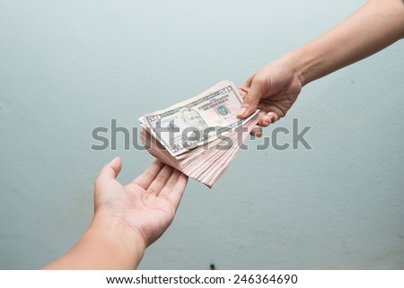 receive money from customer