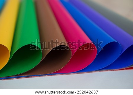 lot of color paper for crafts idea, art