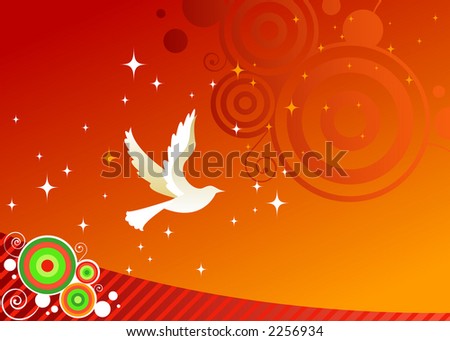 Tattoo Designs to describe the different meanings. stock photo : White dove 
