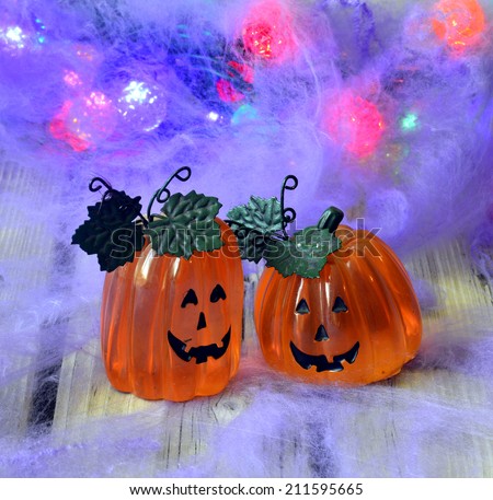 Decorations for Halloween scary beautiful in the holiday season.