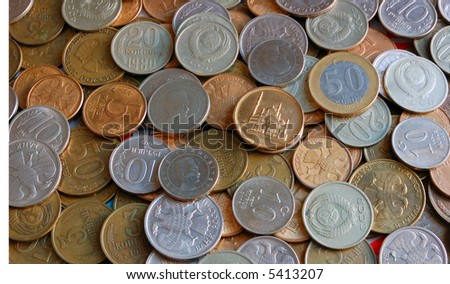 metal coins background