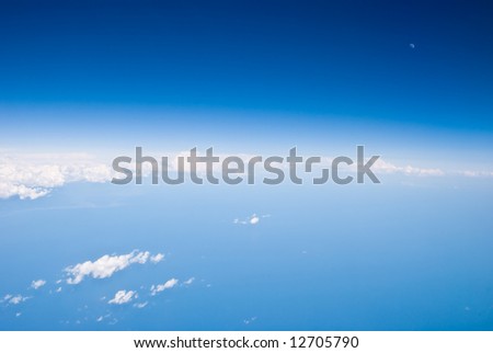 Sky and clouds background Aerial view of Earth