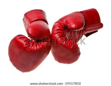 Boxing gloves isolated on white