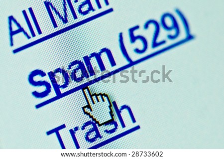 Spam e-mail folder macro. Copy space for your text