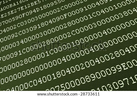 computer data on screen abstract background