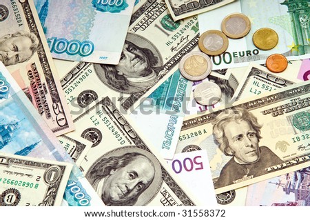foreign currency background