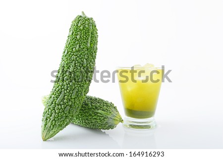 Bitter melon with juice