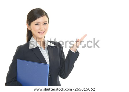 Business woman make a presentation