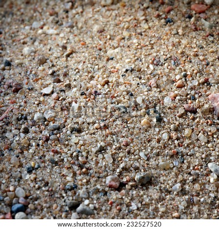 Sand with stones