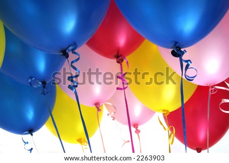 Helium Filled Party Balloons