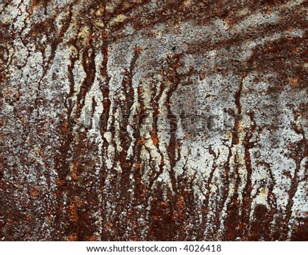 white smudged rusted iron - rustic background