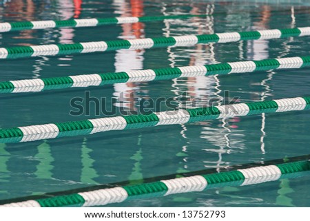 Swimming pool - lanes ready for competition