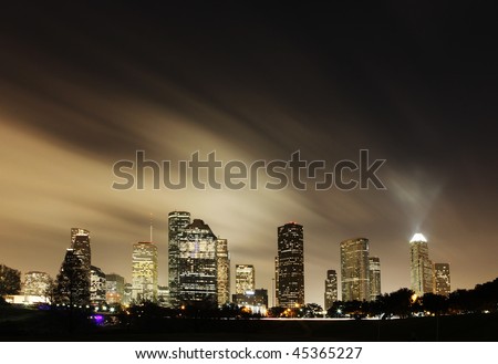 Skyline at Night - Houston