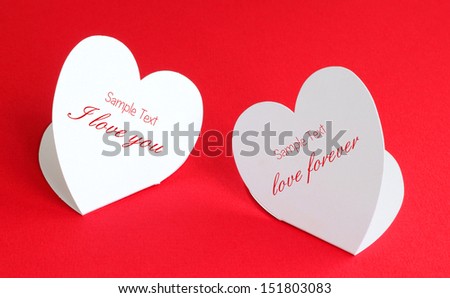 love Heart card paper