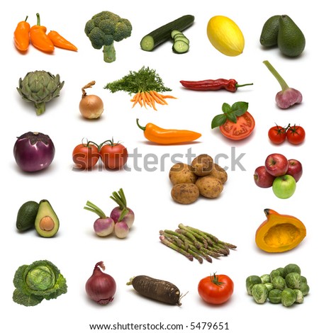 of vegetables and fruits