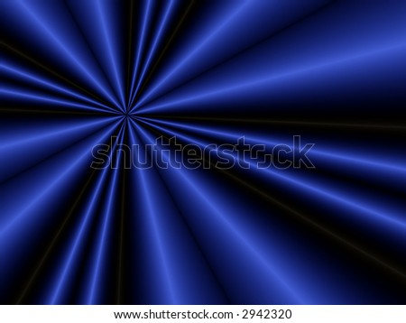 Fractal image of a folded dark blue satin sheet.