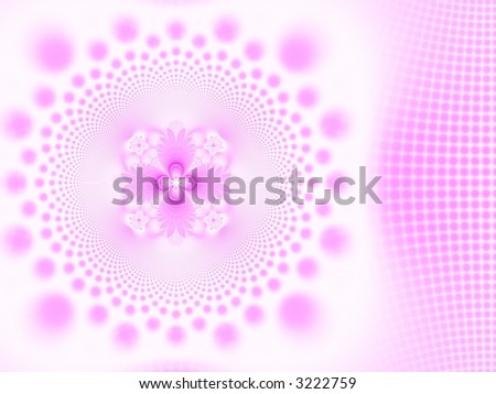 Fractal image of an abstract pink spring design background.