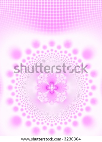 Fractal image of an abstract pink spring design background.
