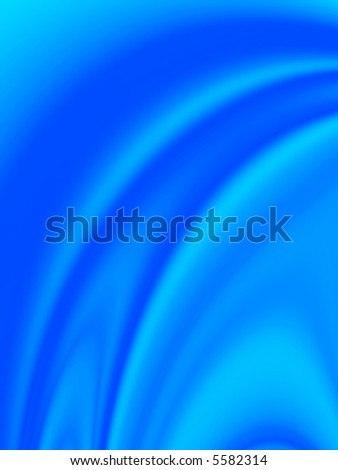 Fractal image of a rippled blue satin sheet.
