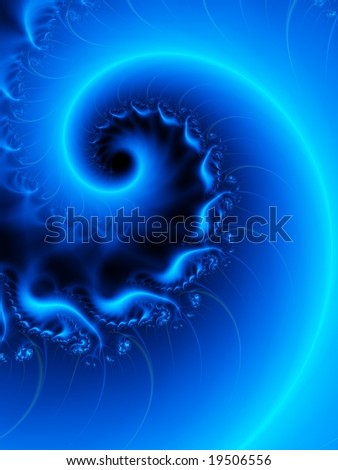 Fractal image of an alien hurricane visible from space.