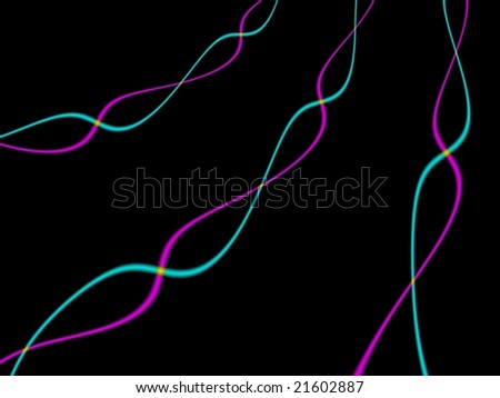 Fractal image depicting abstract cellular DNA strands.