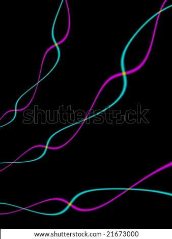 Fractal image depicting abstract cellular DNA strands.