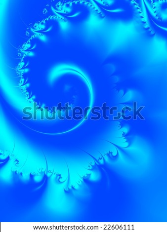 Fractal image of an alien hurricane visible from space.