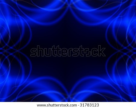 Fractal image of an abstract colourful background border with copy space.