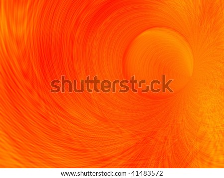 Fractal image of the abstract depiction of the sun.