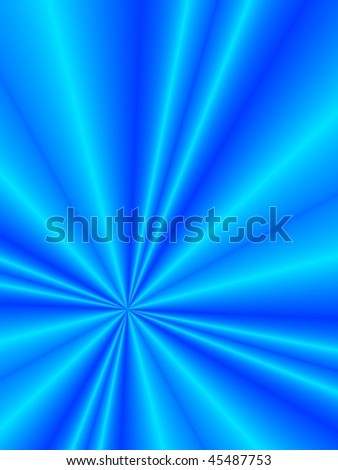 Fractal image of a folded blue satin sheet.