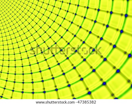 Fractal image depicting an abstract spider web representing the World Wide Web.