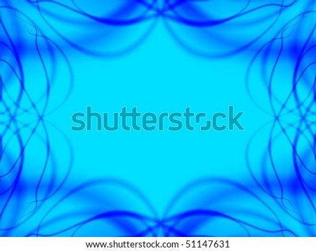 Fractal image of an abstract colourful background border with copy space.