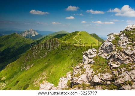 Beautiful mountain landscape (ideal for background or wallpaper)