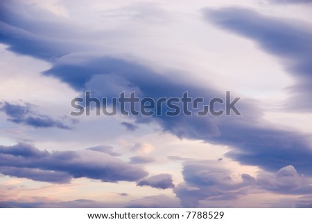 Blue cloudy sky (can be used how background or wallpaper)