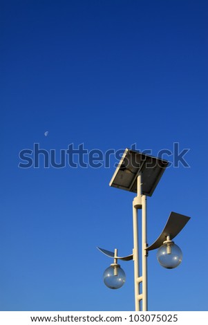 solar street lights under the sky in China