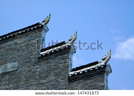 Horse head wall , China