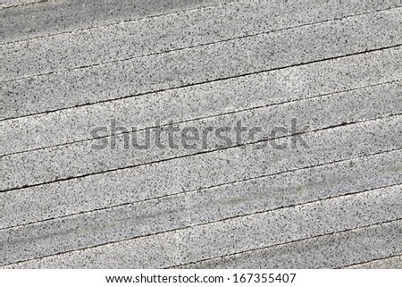 gray slate cross section at a construction site