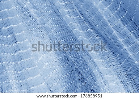 Nylon fishing nets in a market, closeup of photo