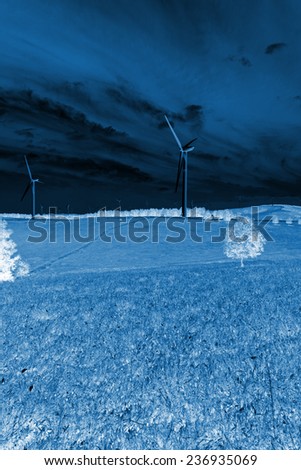 wind power generator on the grassland, Chengde, Hebei Province, north china