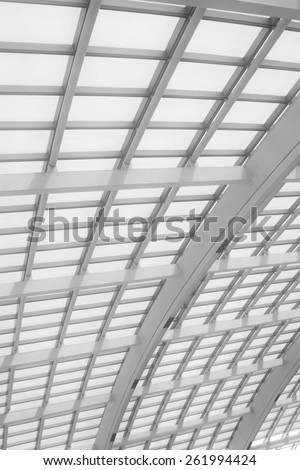 Capital International Airport fornix truss, closeup of pictures