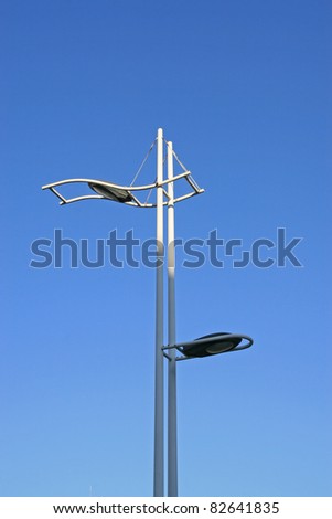solar street lights in the sky