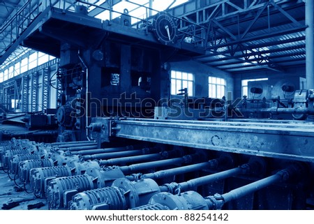 steel enterprise production workshop in China