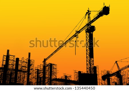 Construction Site silhouettes