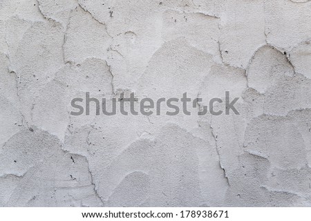 wet cement wall background with smile