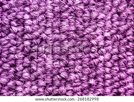 Close up pink color carpet texture