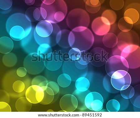 abstract glowing circles