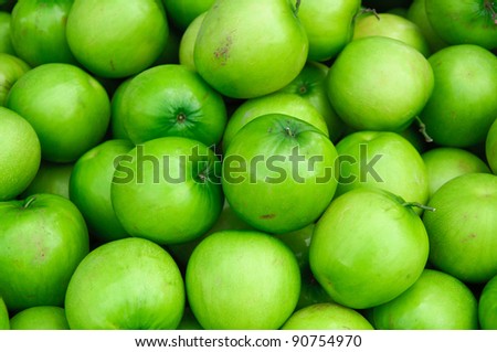 Jujubes fruit. Tropical green fruit in Asia.